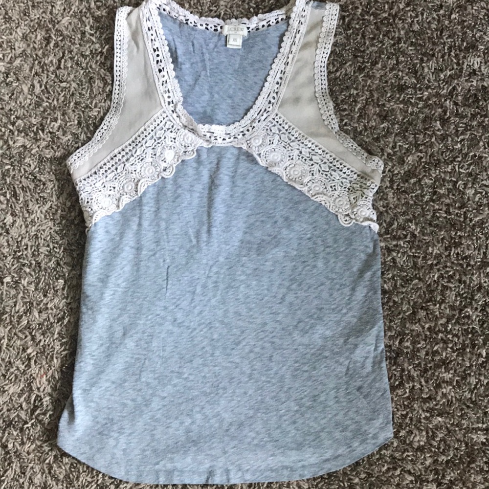 J crew tank top with fun detail! Size XS